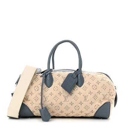 Louis Vuitton Monogram Denim Speedy Round Blue 1 of 12