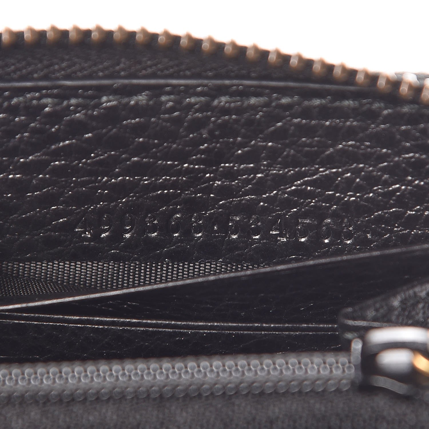 Gucci Calfskin Butterfly Zip Around Wallet Black 8 of 9