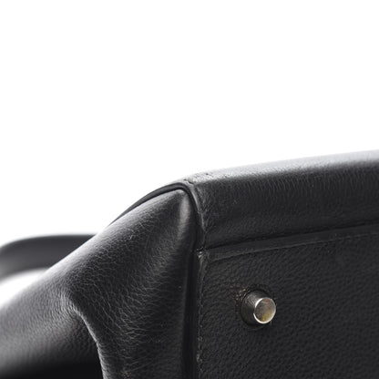 Celine Supple Calfskin Medium Edge Shoulder Bag Black 9 of 13