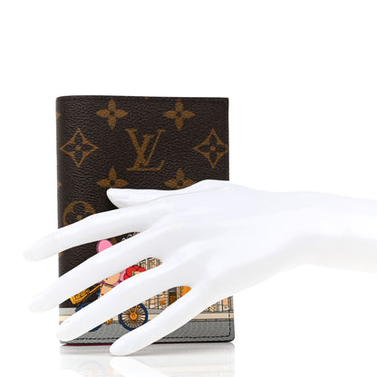 Louis Vuitton Monogram 2022 Christmas Animation Paris Passport Cover Pink 2 of 7