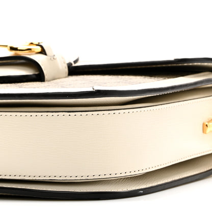 Gucci GG Supreme Monogram Horsebit 1955 Shoulder Bag Beige Mystic White 10 of 10