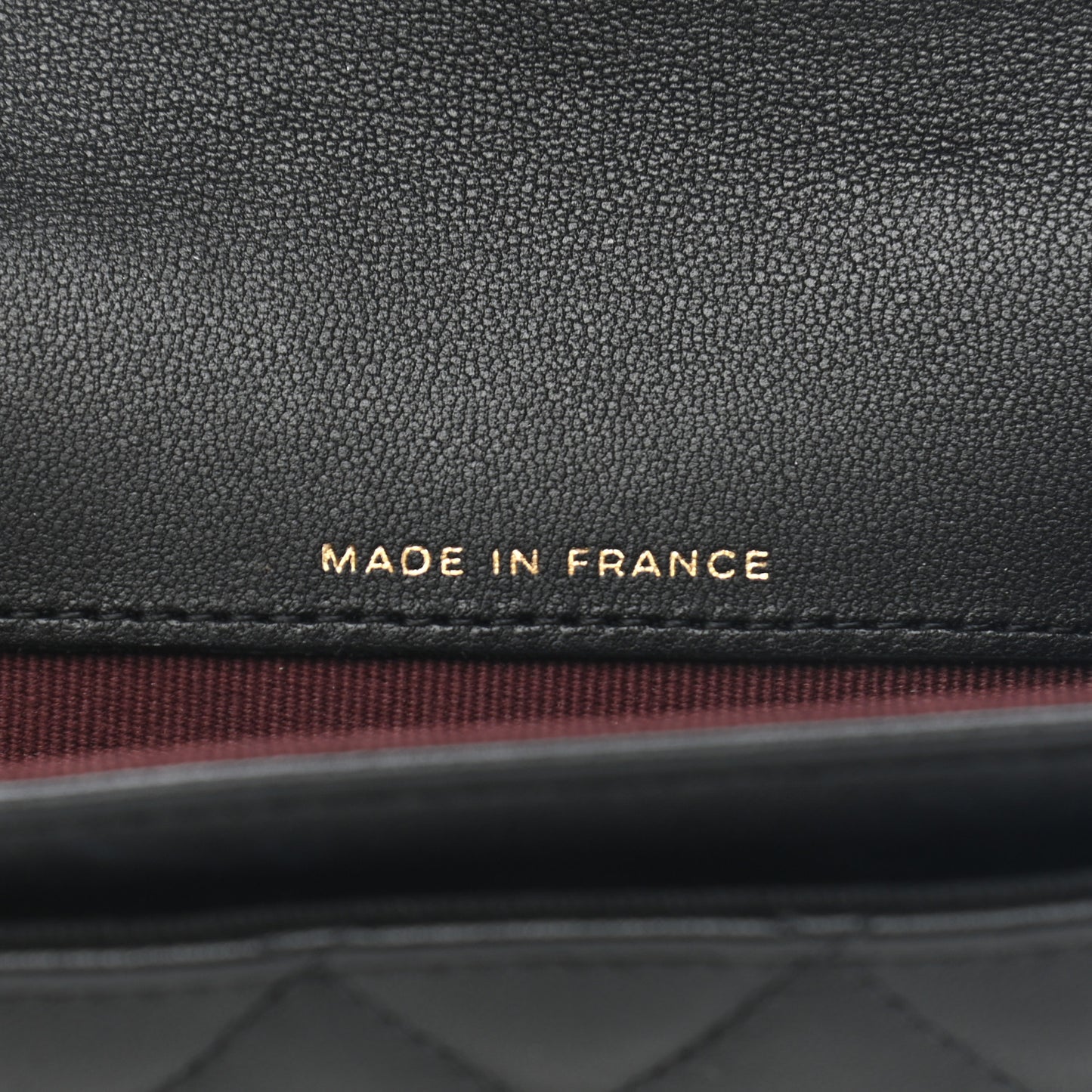 Lambskin Quilted Flap Card Holder Wallet Black