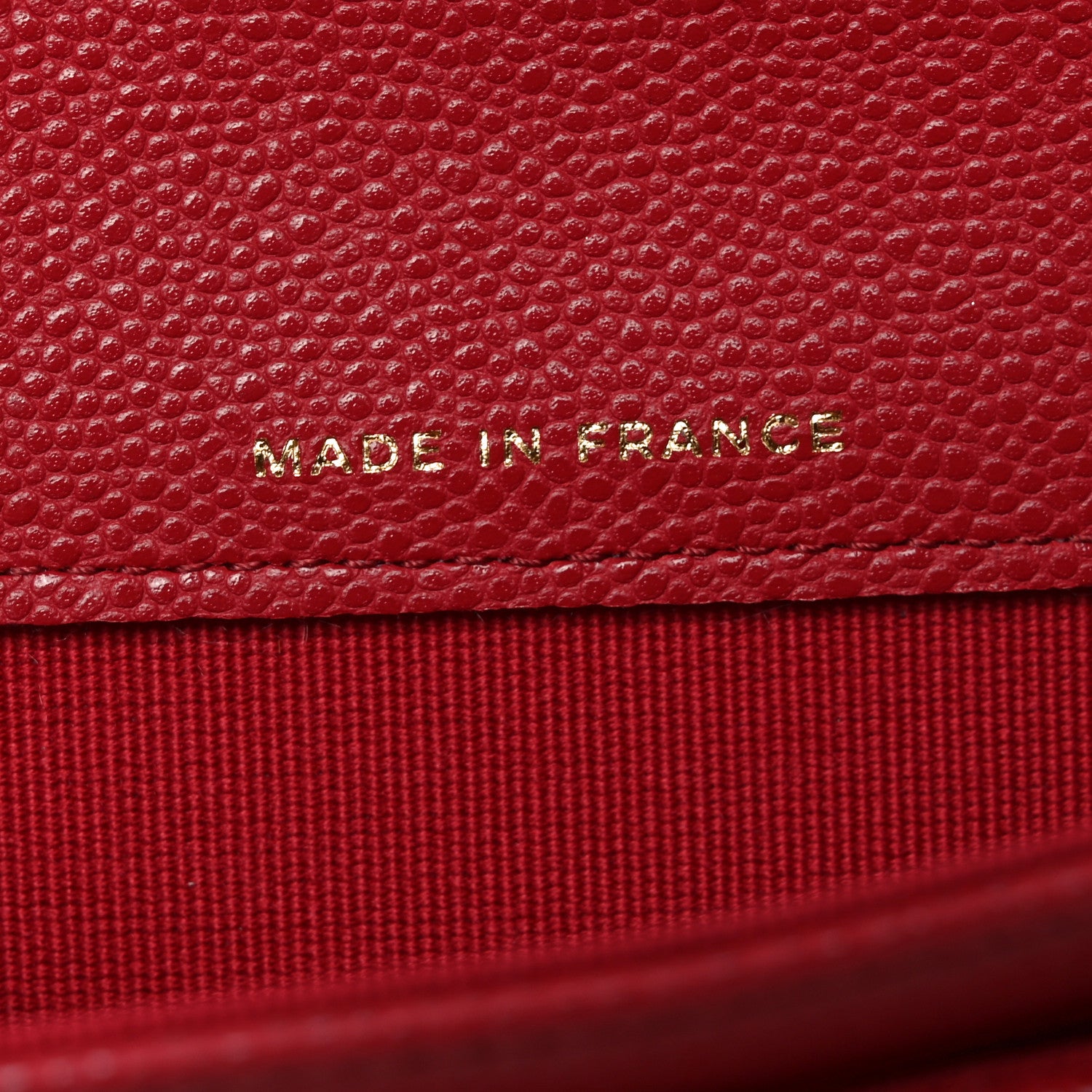 Chanel Caviar Quilted Flap Card Holder Wallet Red 6 of 8