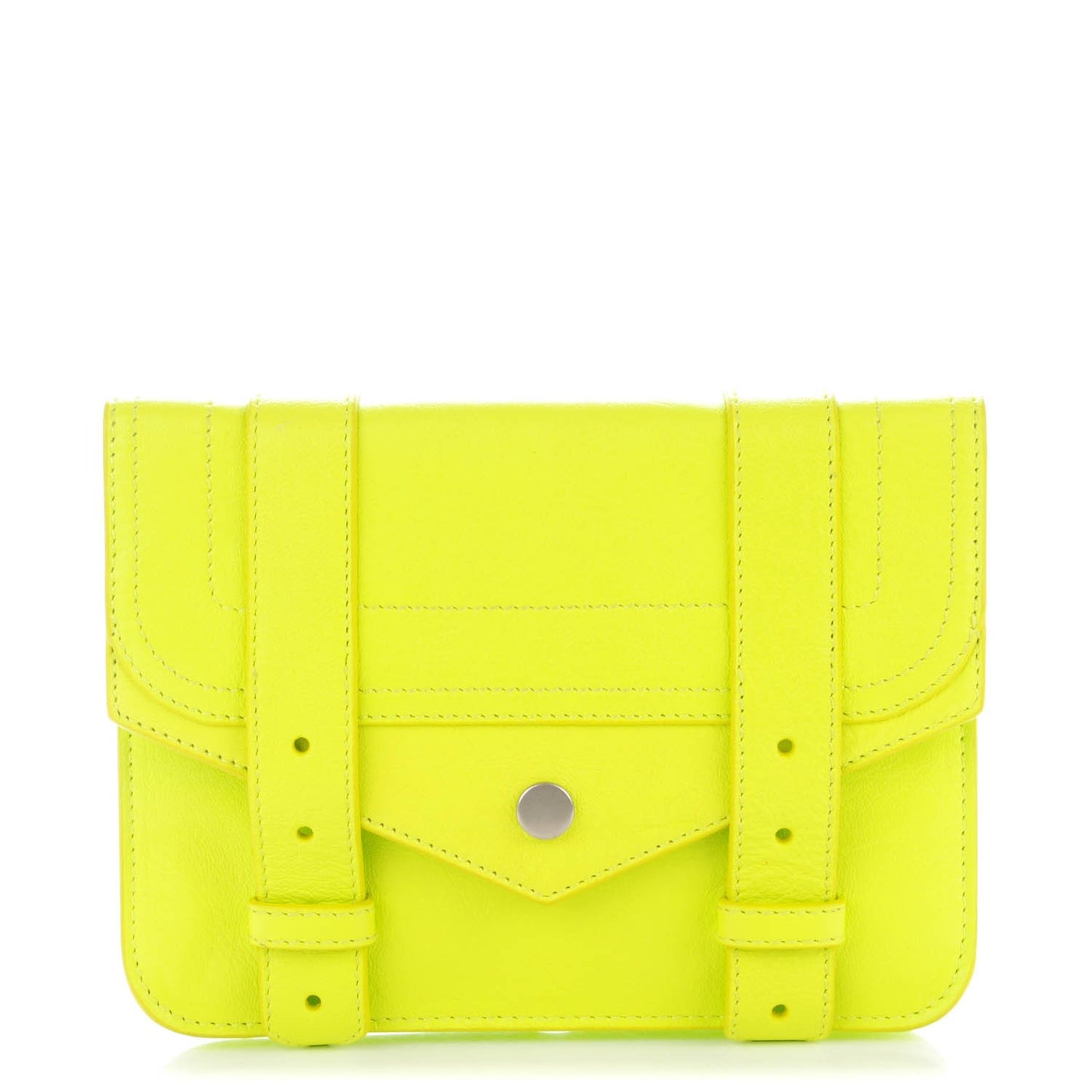Lambskin PS1 Large Chain Wallet Citron