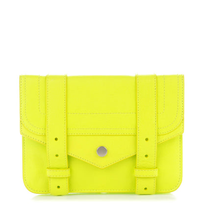 Proenza Schouler Lambskin PS1 Large Chain Wallet Citron 1 of 6