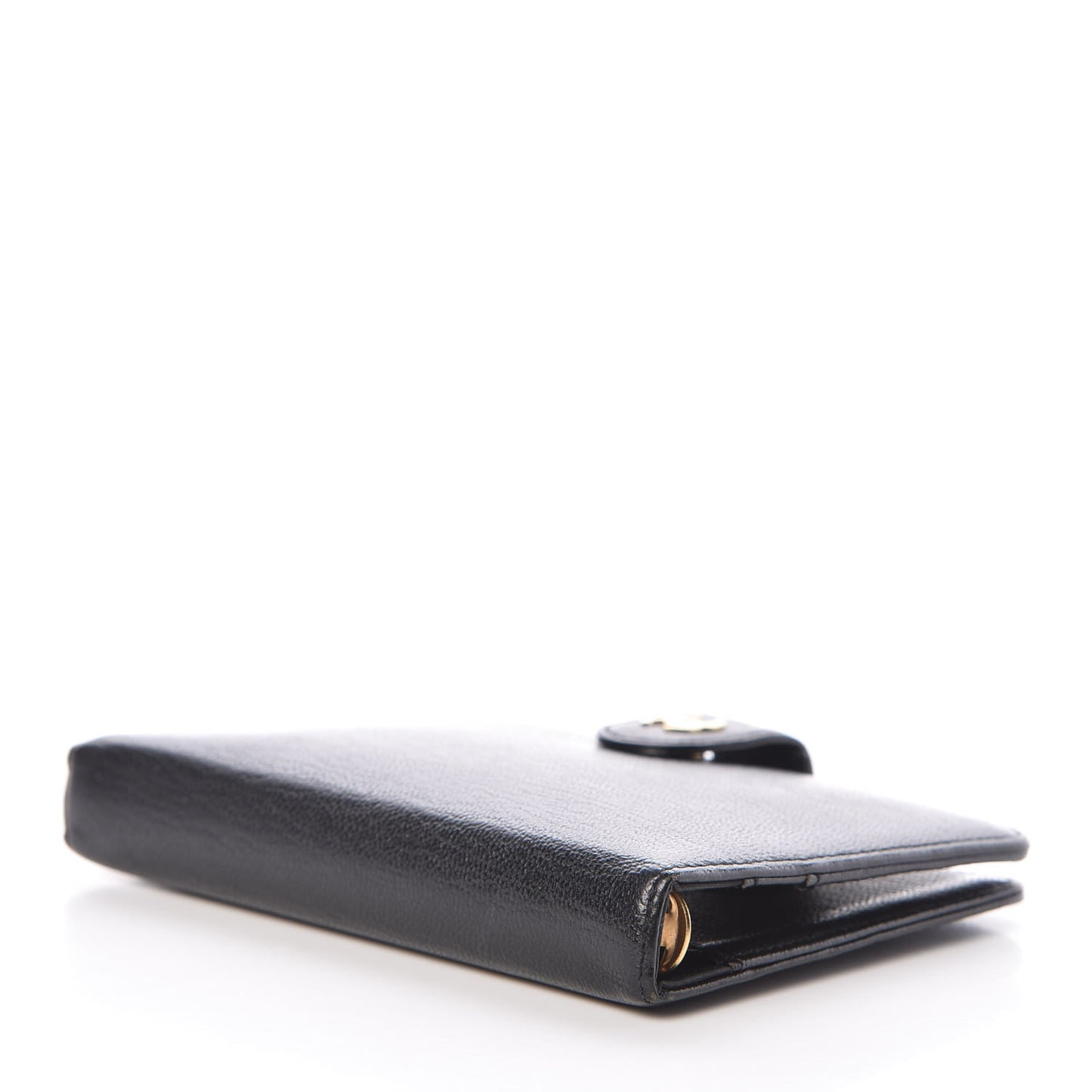 Goatskin Small Ring Agenda Planner Black
