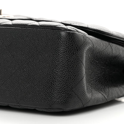 Chanel Caviar Quilted Jumbo Double Flap Black 10 of 14