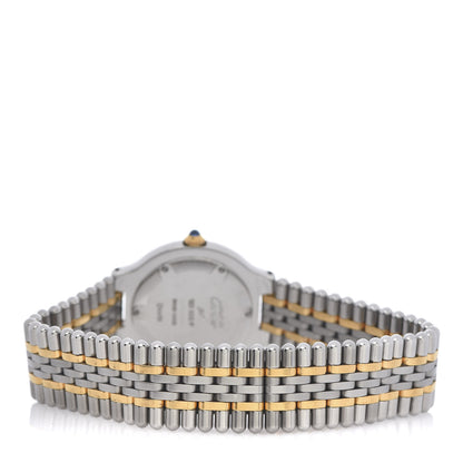 Cartier Stainless Steel 18K Yellow Gold 31mm Must De 21 Bullet Link Quartz Watch 4 of 5