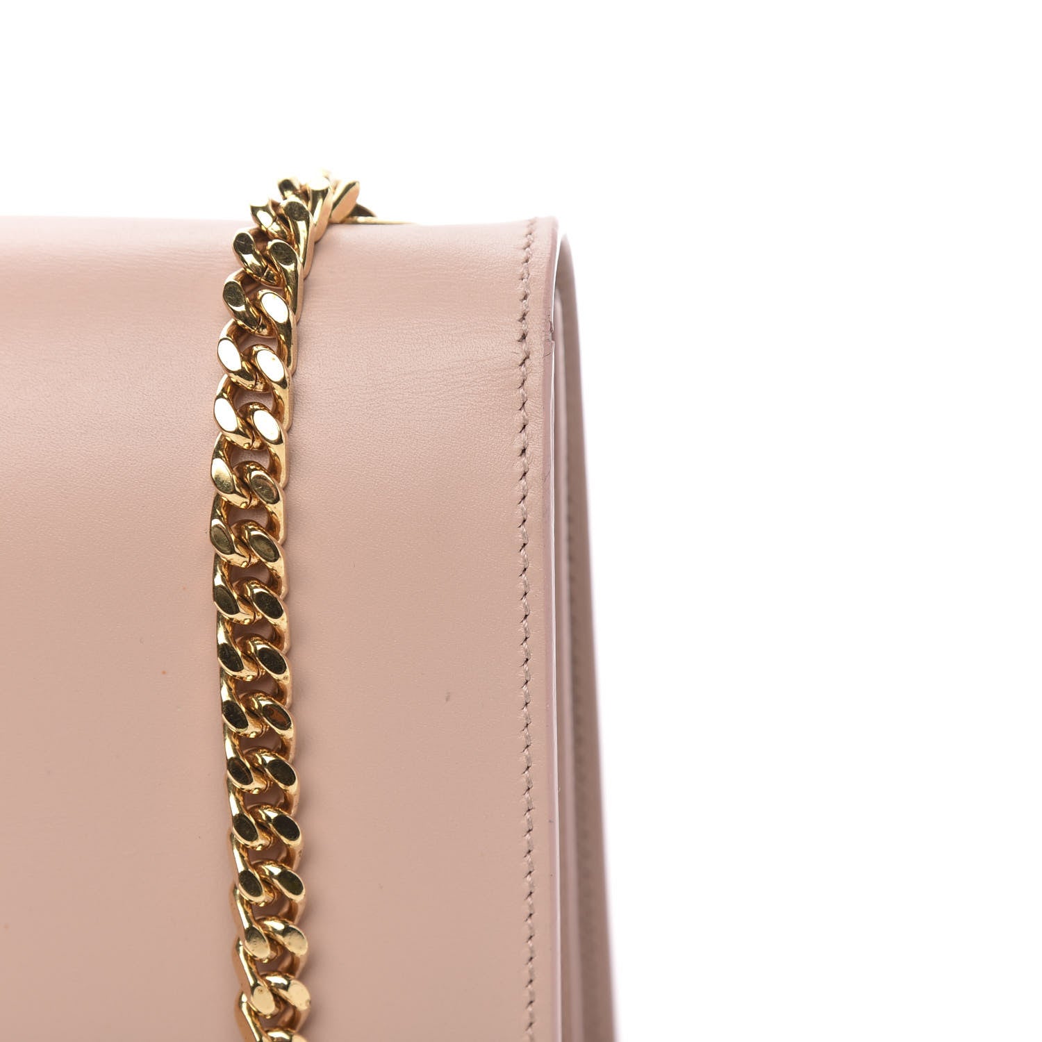 Saint Laurent Smooth Calfskin Classic Monogram Kate Tassel Chain Wallet Pale Blush 9 of 12