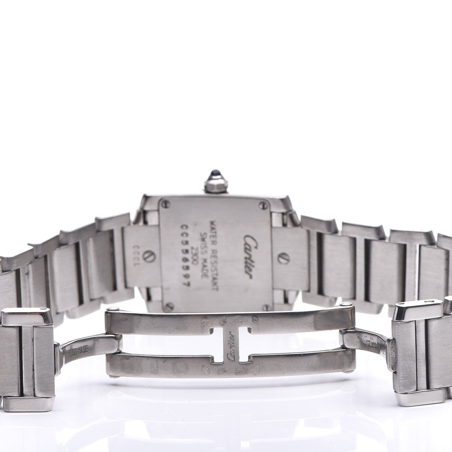 Cartier Stainless Steel 20mm Tank Francaise Quartz Watch 5 of 9