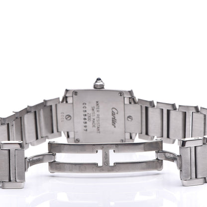 Cartier Stainless Steel 20mm Tank Francaise Quartz Watch 5 of 9
