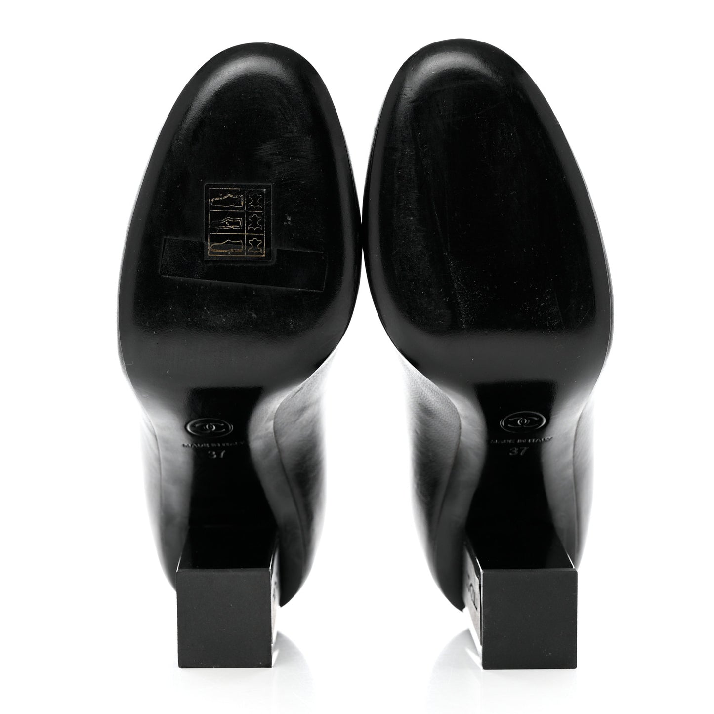 Lambskin Logo Pumps 37 Black