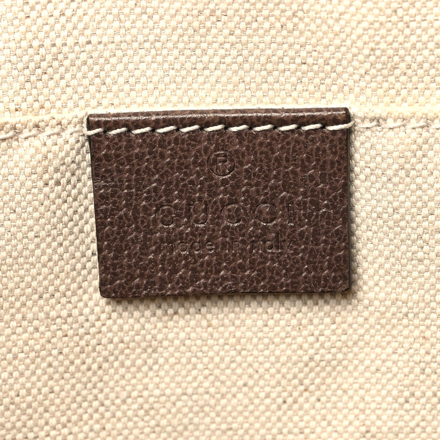 GG Supreme Monogram Textured Calfskin Web Medium Ophidia Briefcase Beige Ebony New Acero