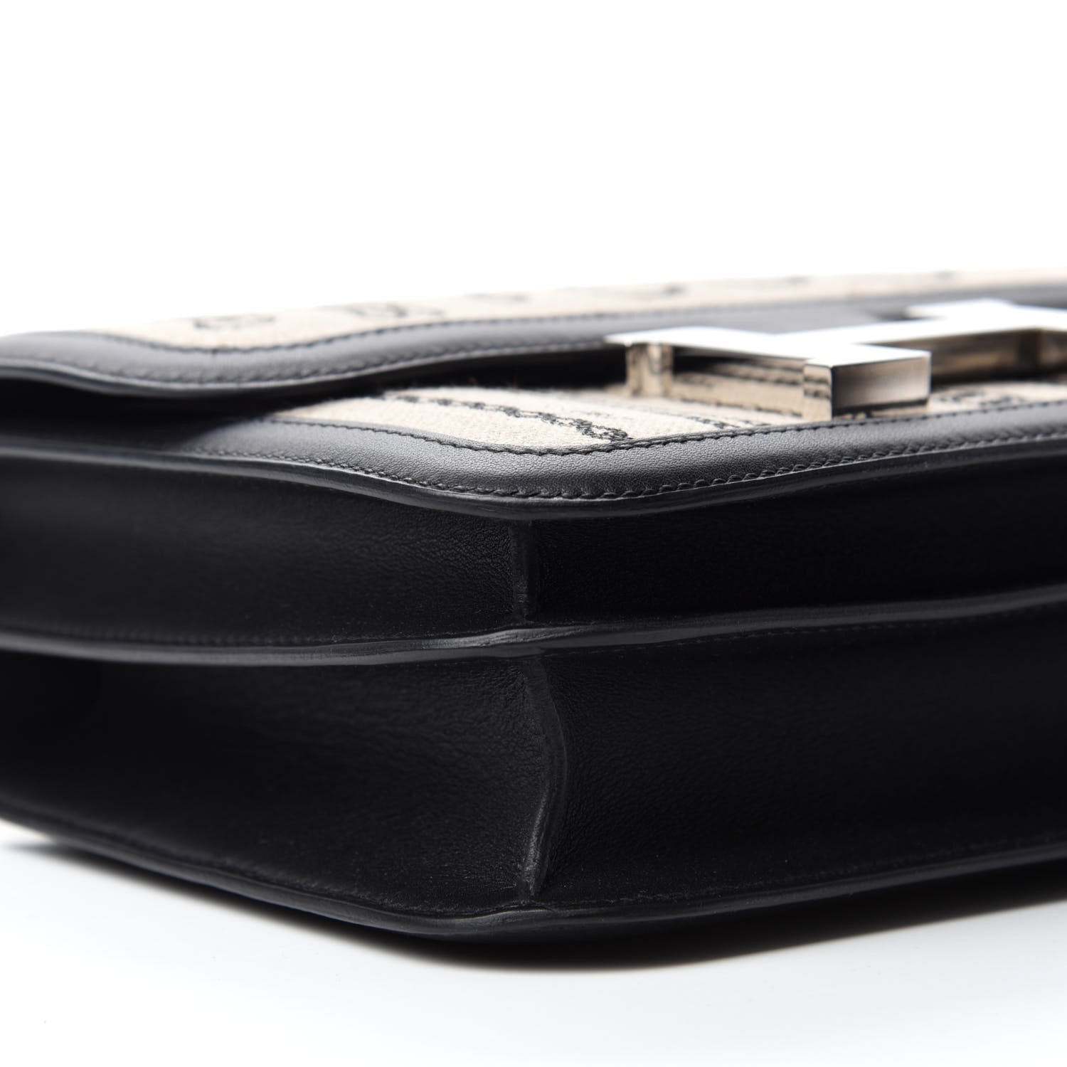 Hermes Swift Toile Dechainee Constance 24 Ficelle Black 6 of 11