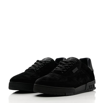 Louis Vuitton Suede Mens LV Trainer Sneakers 9.5 Black 3 of 9