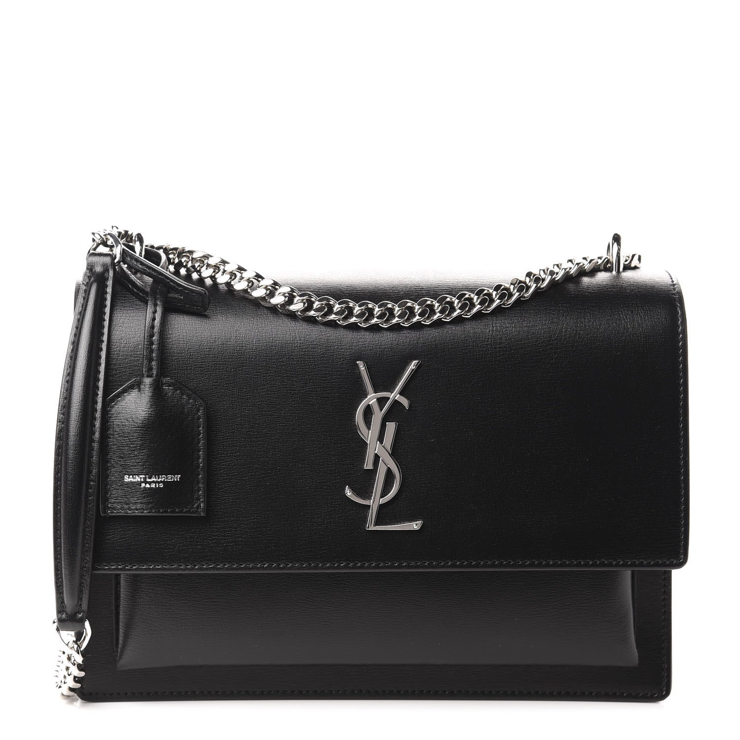Saint Laurent Calfskin Medium Monogram Sunset Black 1 of 11