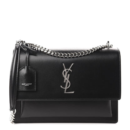 Saint Laurent Calfskin Medium Monogram Sunset Black 1 of 11