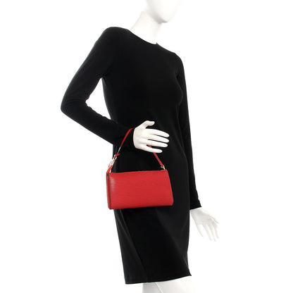 Louis Vuitton Epi Pochette Accessories 24 Castillan Red 2 of 10