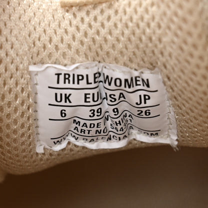 Balenciaga Fabric Mesh Clear Sole Womens Triple S Sneakers 39 Beige 8 of 8