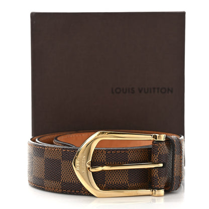 Louis Vuitton Damier Ebene Riveted Belt 85 34 7 of 7