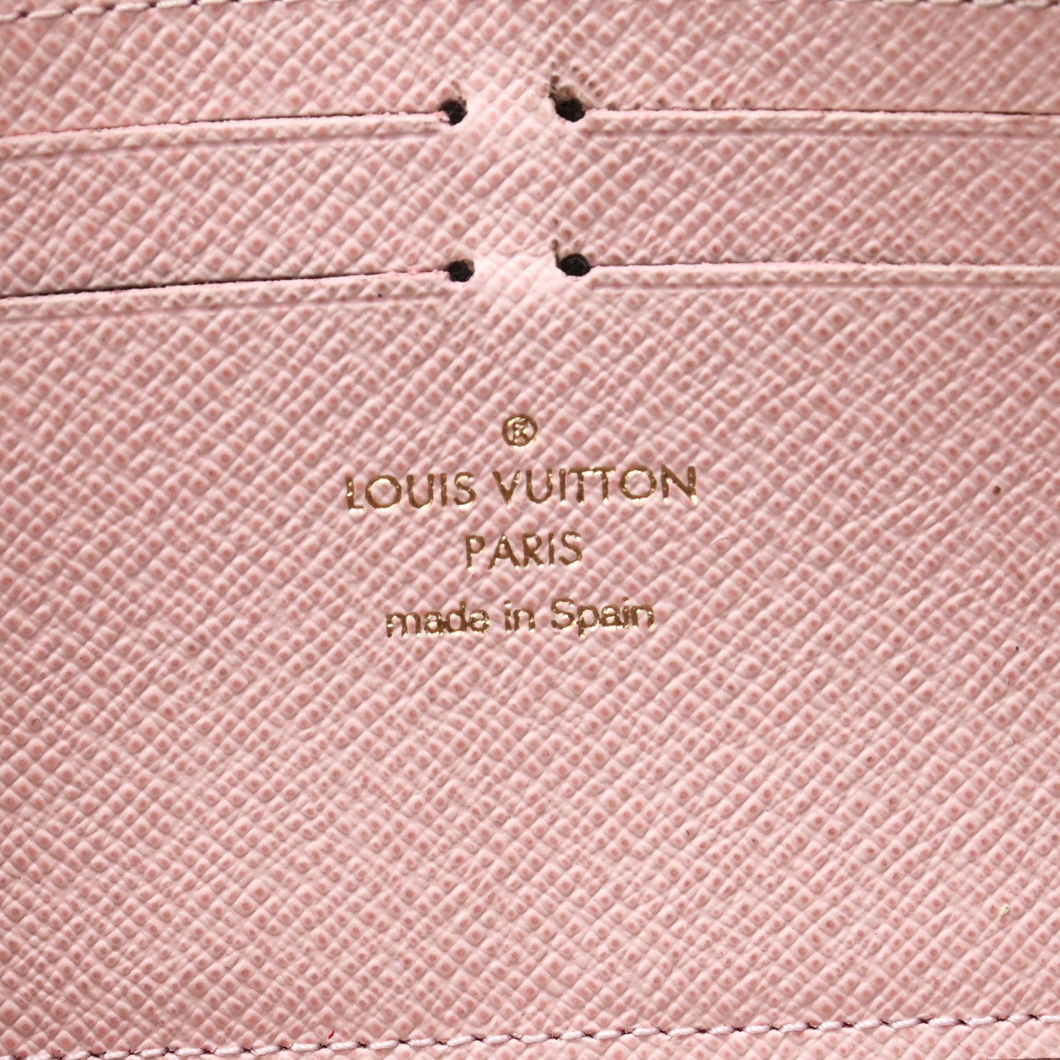 Louis Vuitton Damier Ebene Clemence Wallet Rose Ballerine 6 of 7