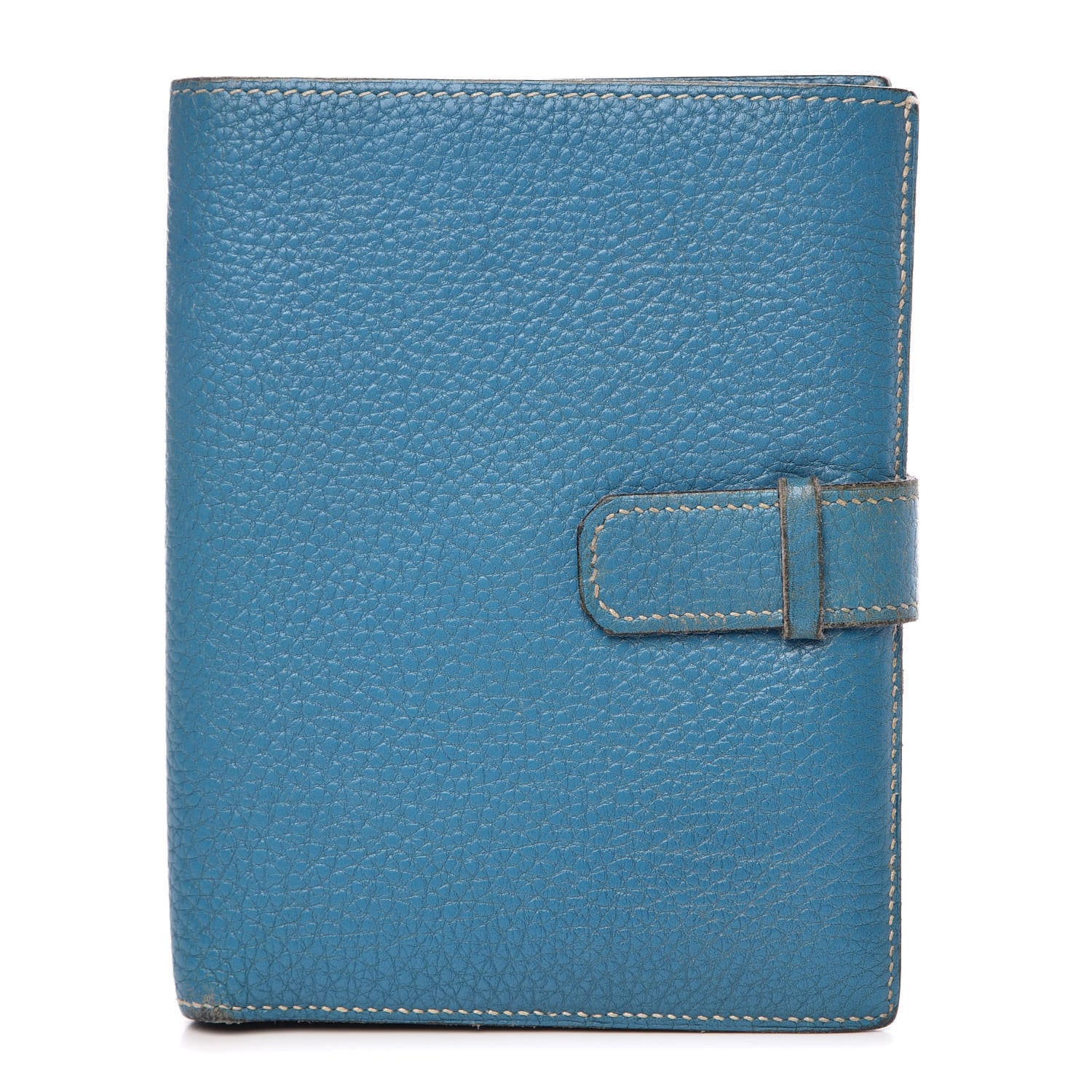 Hermes Taurillon Clemence Agenda Blue Jean 1 of 15
