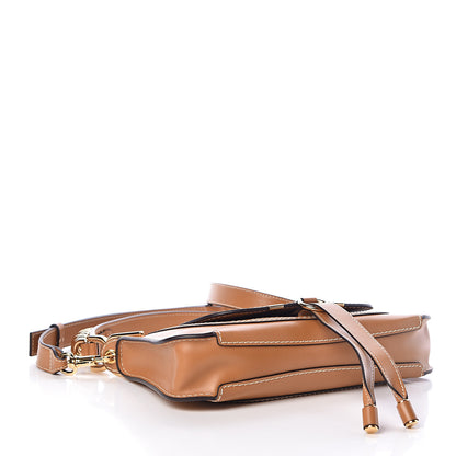 Chloe Shiny Calfskin Marcie Saddle Shoulder Bag Autumnal Brown 4 of 10