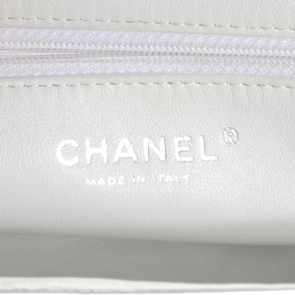 Chanel Lambskin Perforated Timeless Clutch White 6 of 7
