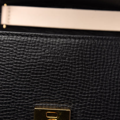Chloe Grained Calfskin Lambskin Mini Bi-Color Drew Shoulder Bag Black Powder Beige 8 of 10