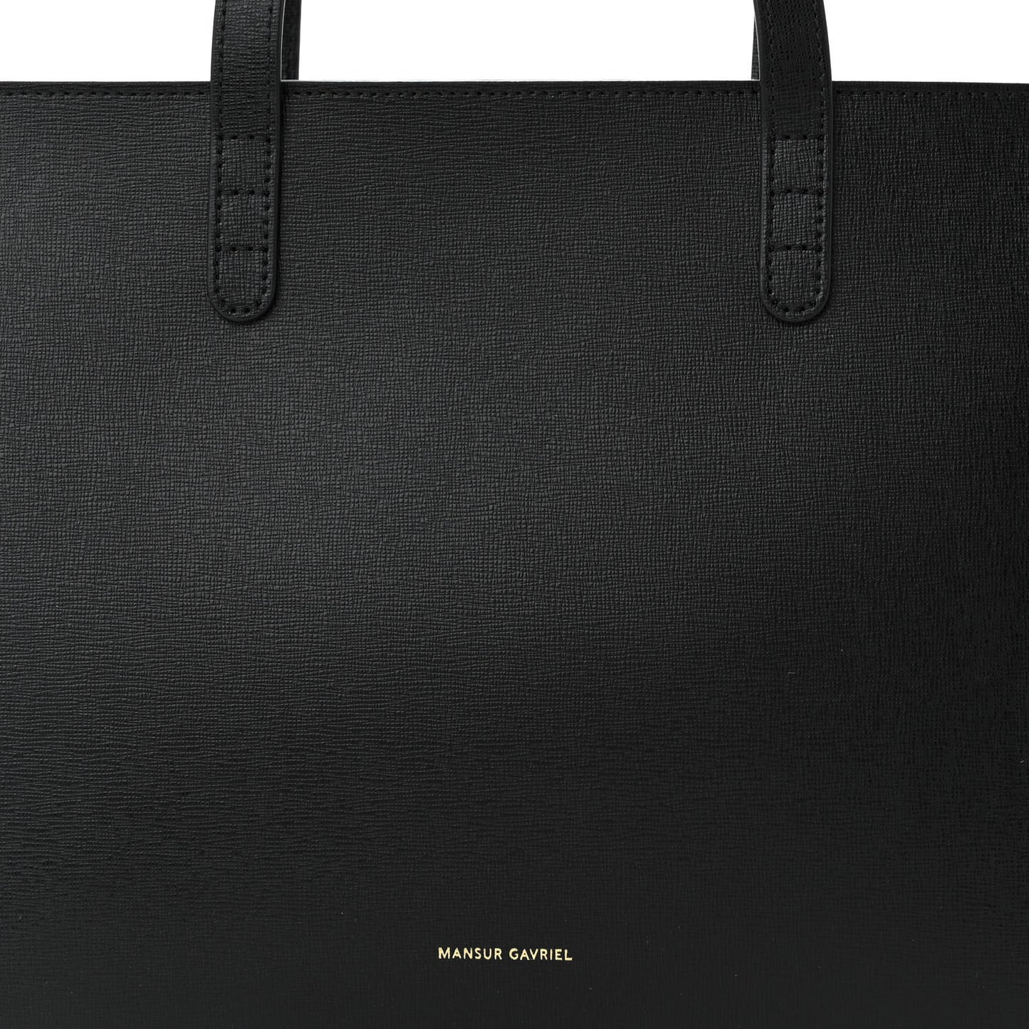 Saffiano Small Zip Tote Black Flamma