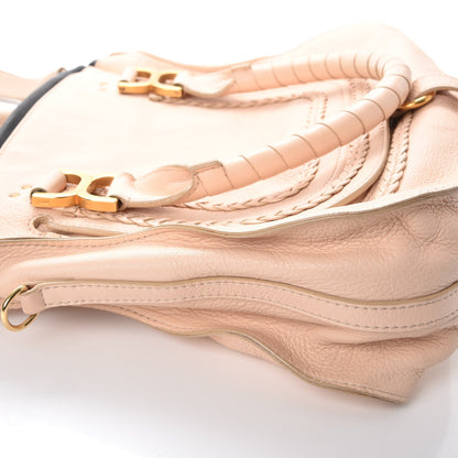 Chloe Calfskin Braided Medium Marcie Satchel Nude Pink 10 of 12