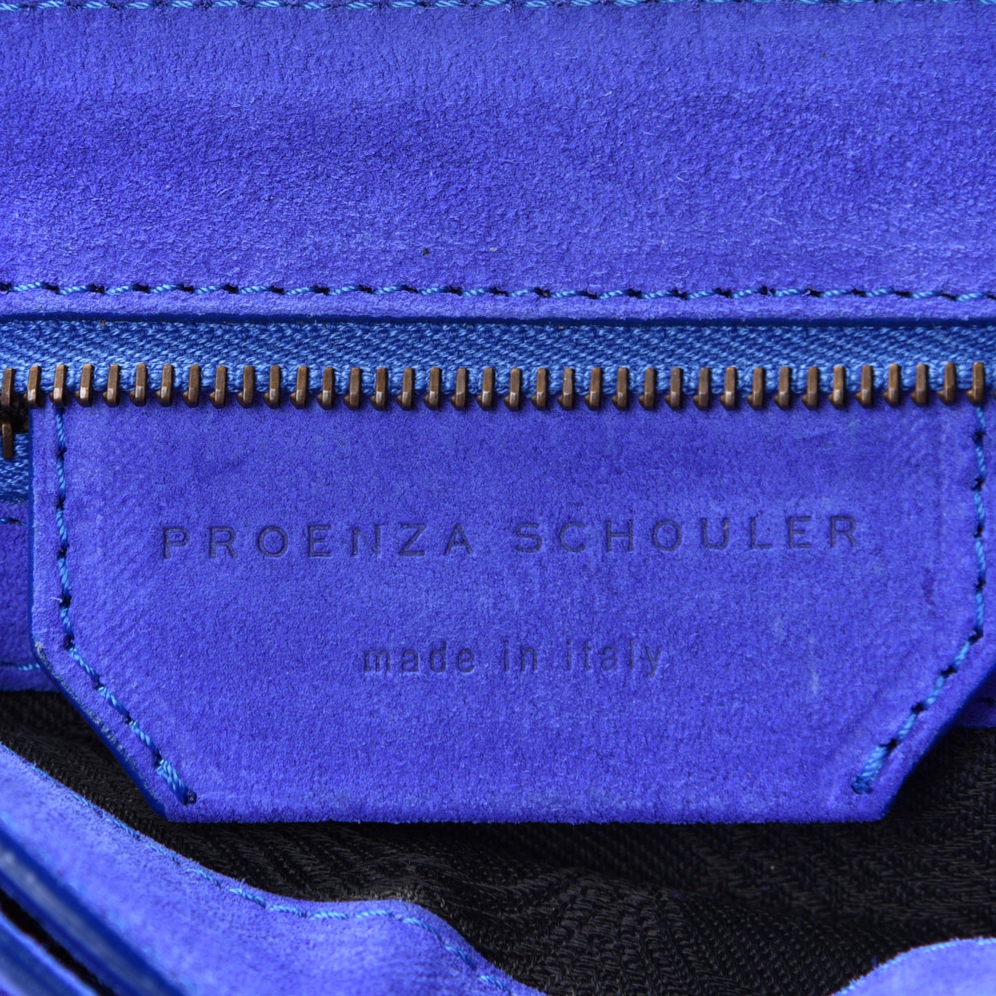 Suede PS1 Pochette Clutch Royal Blue