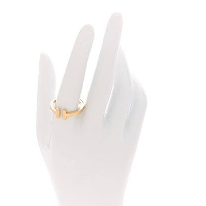 Tiffany 18K Yellow Gold T Square Ring 62 10 2 of 4