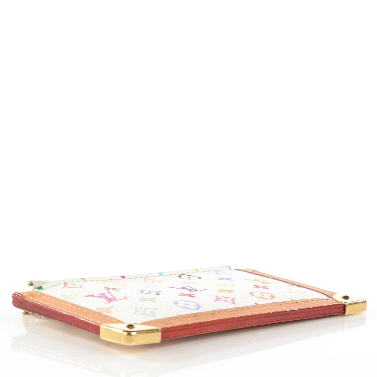 Monogram Multicolor Key Pouch White