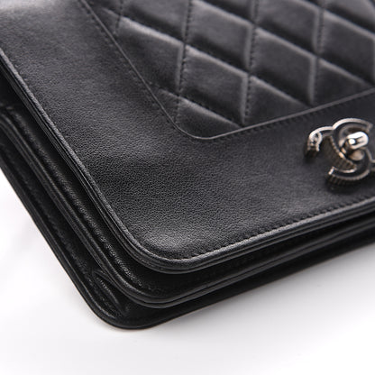 Chanel Sheepskin Quilted Mademoiselle Vintage Wallet On Chain WOC Black 11 of 15