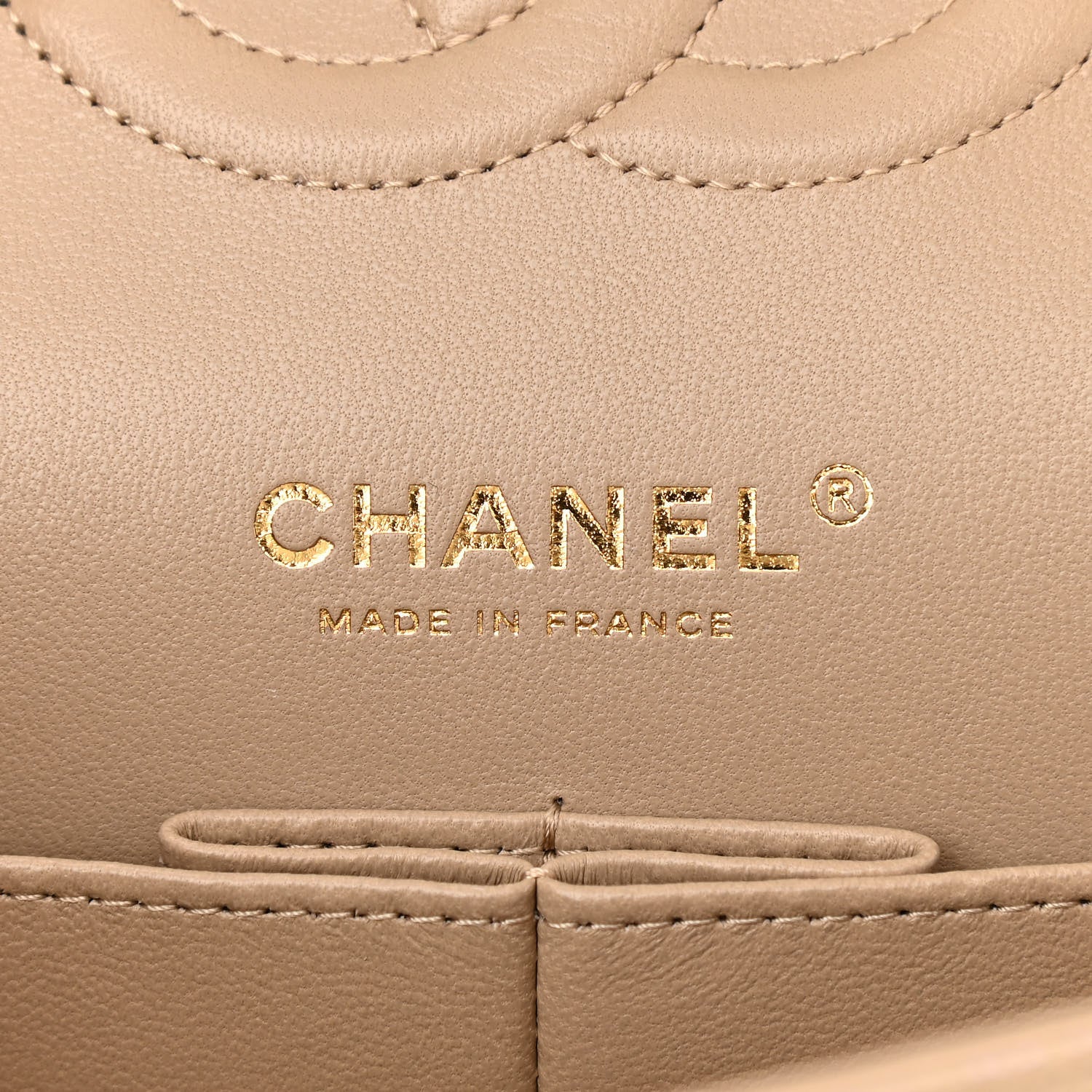 Chanel Iridescent Caviar Quilted Medium Double Flap Dark Beige 6 of 13