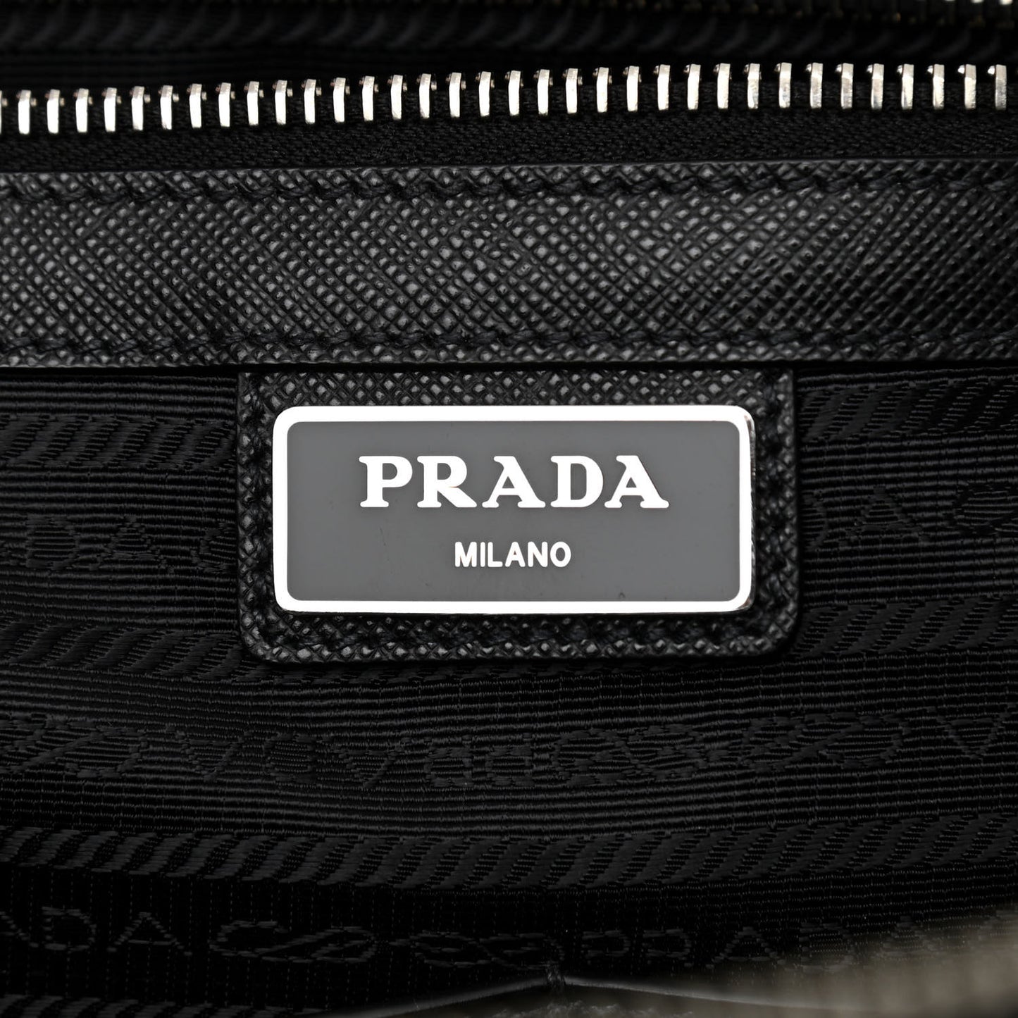 Saffiano Double Zip Travel Tote Black