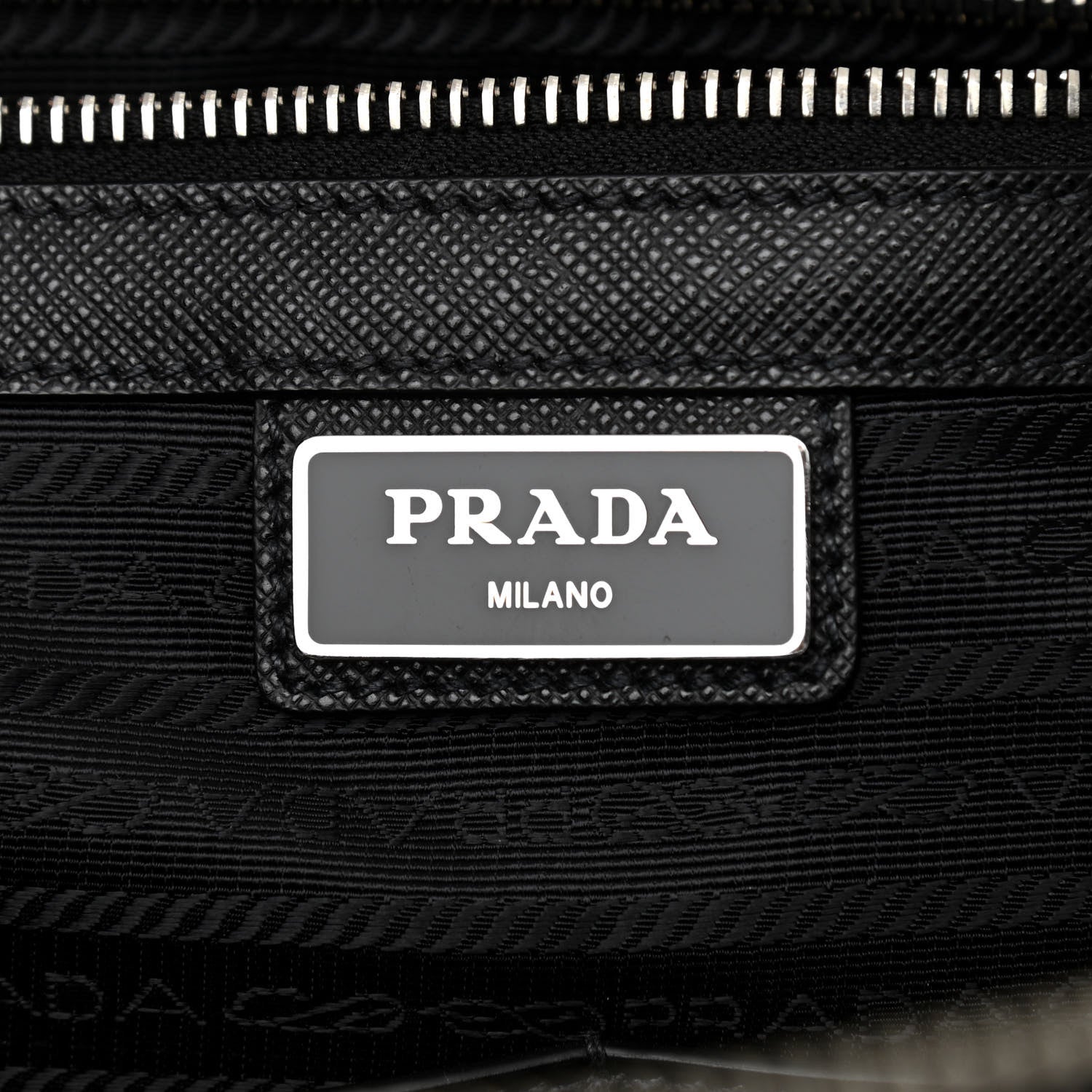 Prada Saffiano Double Zip Travel Tote Black 6 of 10