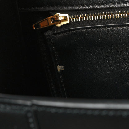 Balenciaga Shiny Box Calfskin Medium Hourglass Top Handle Bag Black 11 of 13