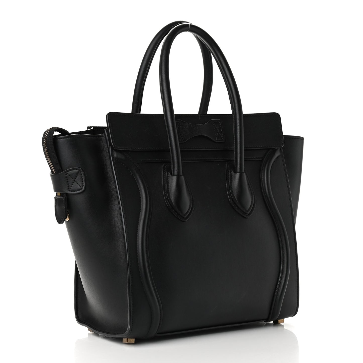 Smooth Calfskin Micro Luggage Black