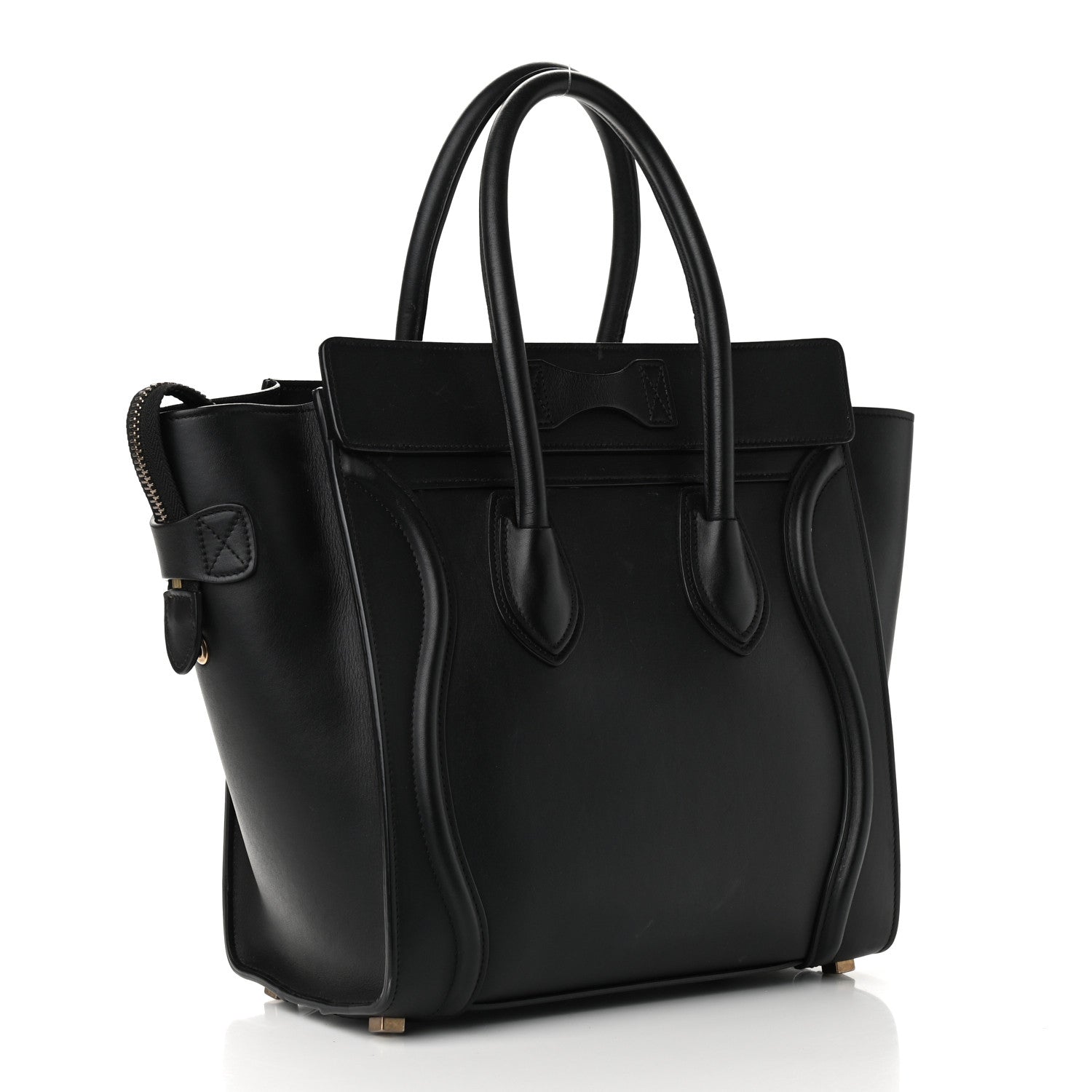 Celine Smooth Calfskin Micro Luggage Black 3 of 10