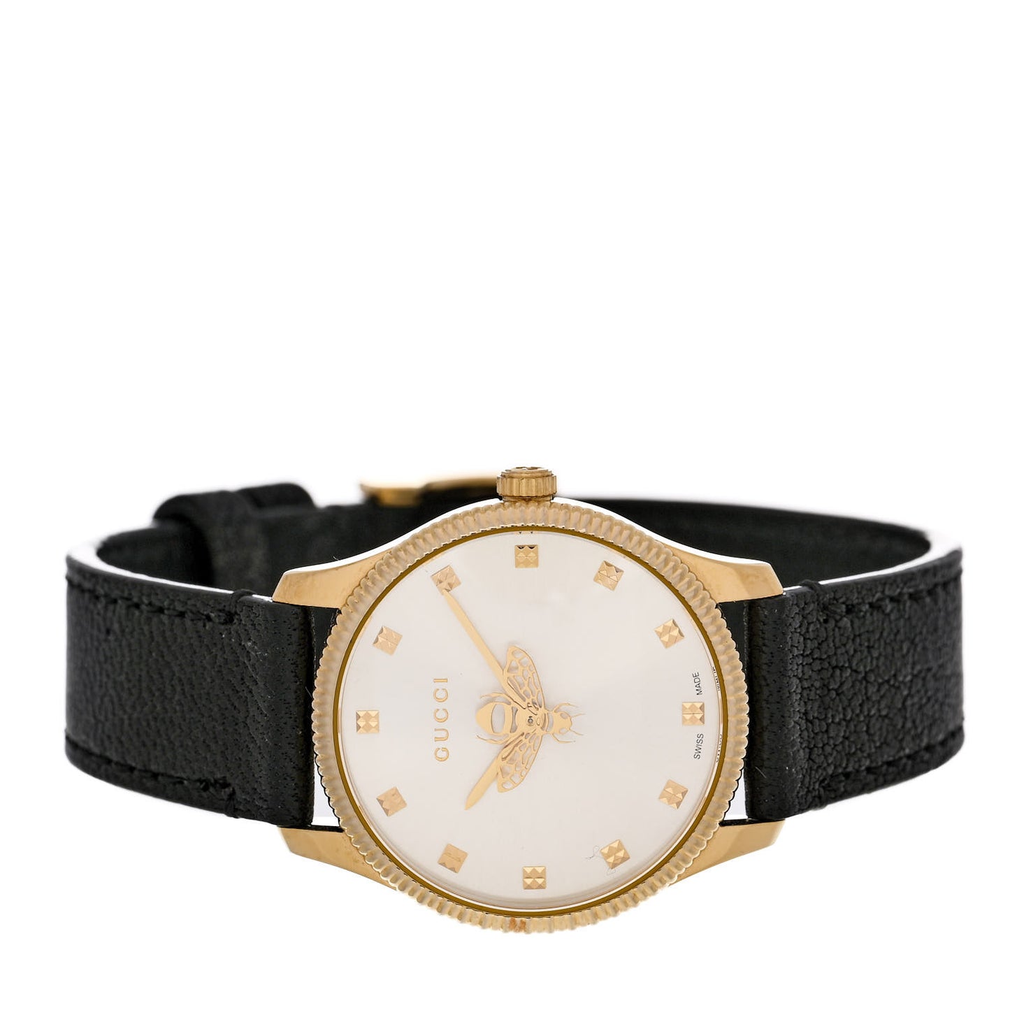 Stainless Steel Calfskin 29mm G-Timeless Bee Quartz Watch