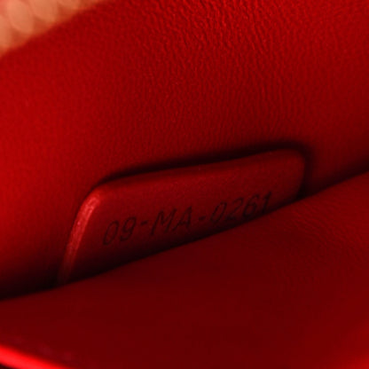 Christian Dior Lambskin Cannage Dioramour Mini Backpack Bright Red 7 of 12