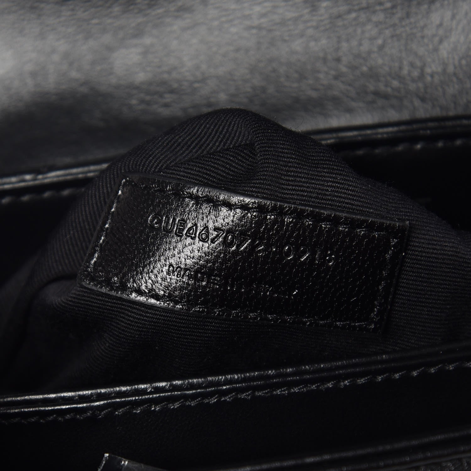 Saint Laurent Calfskin Y Quilted Monogram Toy Loulou Crossbody Bag Black 8 of 10
