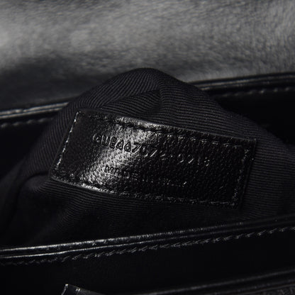 Saint Laurent Calfskin Y Quilted Monogram Toy Loulou Crossbody Bag Black 8 of 10
