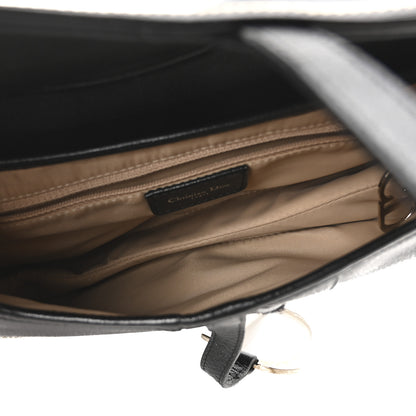 Christian Dior Shiny Goatskin Saddle Bag Black 5 of 10