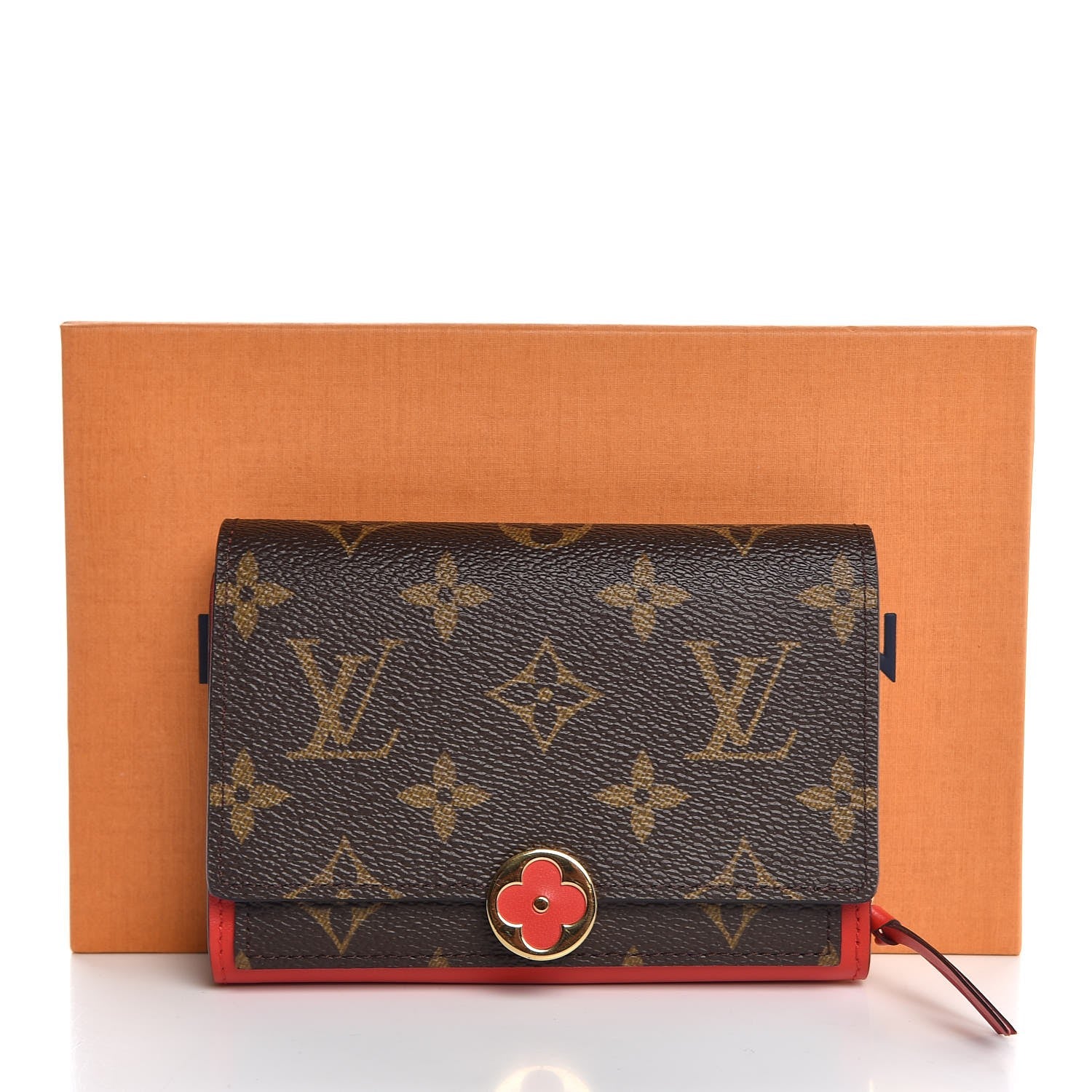 Louis Vuitton Monogram Flore Compact Wallet Coquelicot 8 of 8