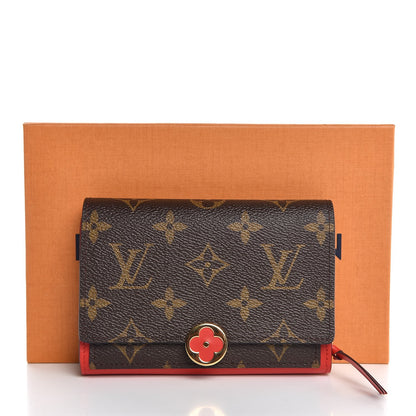 Louis Vuitton Monogram Flore Compact Wallet Coquelicot 8 of 8