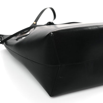 Mansur Gavriel Vegetable Tanned Calfskin Bucket Bag Black Flamma 7 of 8