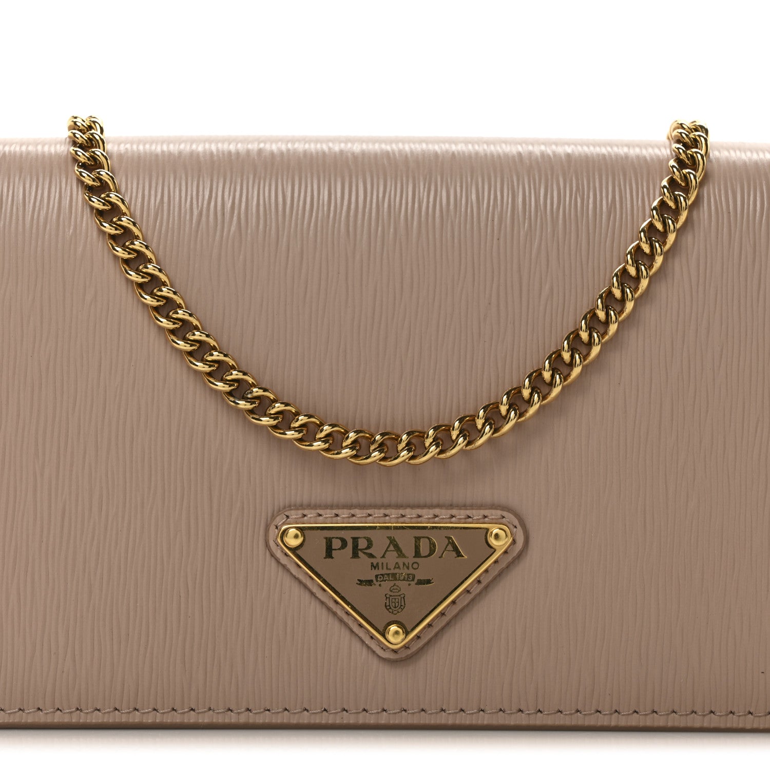 Prada Vitello Move Triangle Logo Miniborse Cipria 1746990